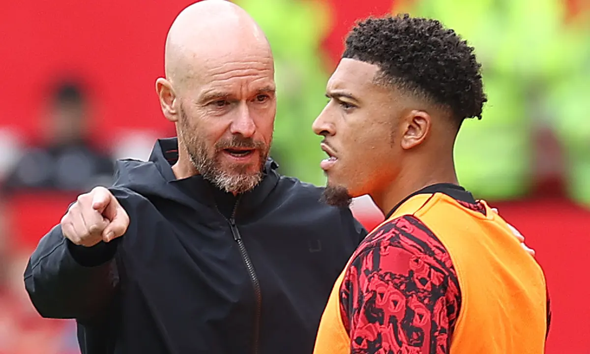 Erik ten Hag indirectly criticizes Jadon Sancho with a bold statement about the club